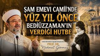 Eski Diyanet İşleri Başkanı Prof. Dr. Mehmet Görmez Şam Emevî Camiinde