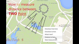 How to measure Distance From point "A-B" in Google Map  UniTech% Real People,Real Solution screenshot 5