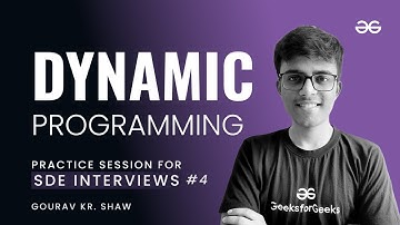 Practice Session for SDE Interviews: Dynamic Programming (part-4) | GeeksforGeeks Practice