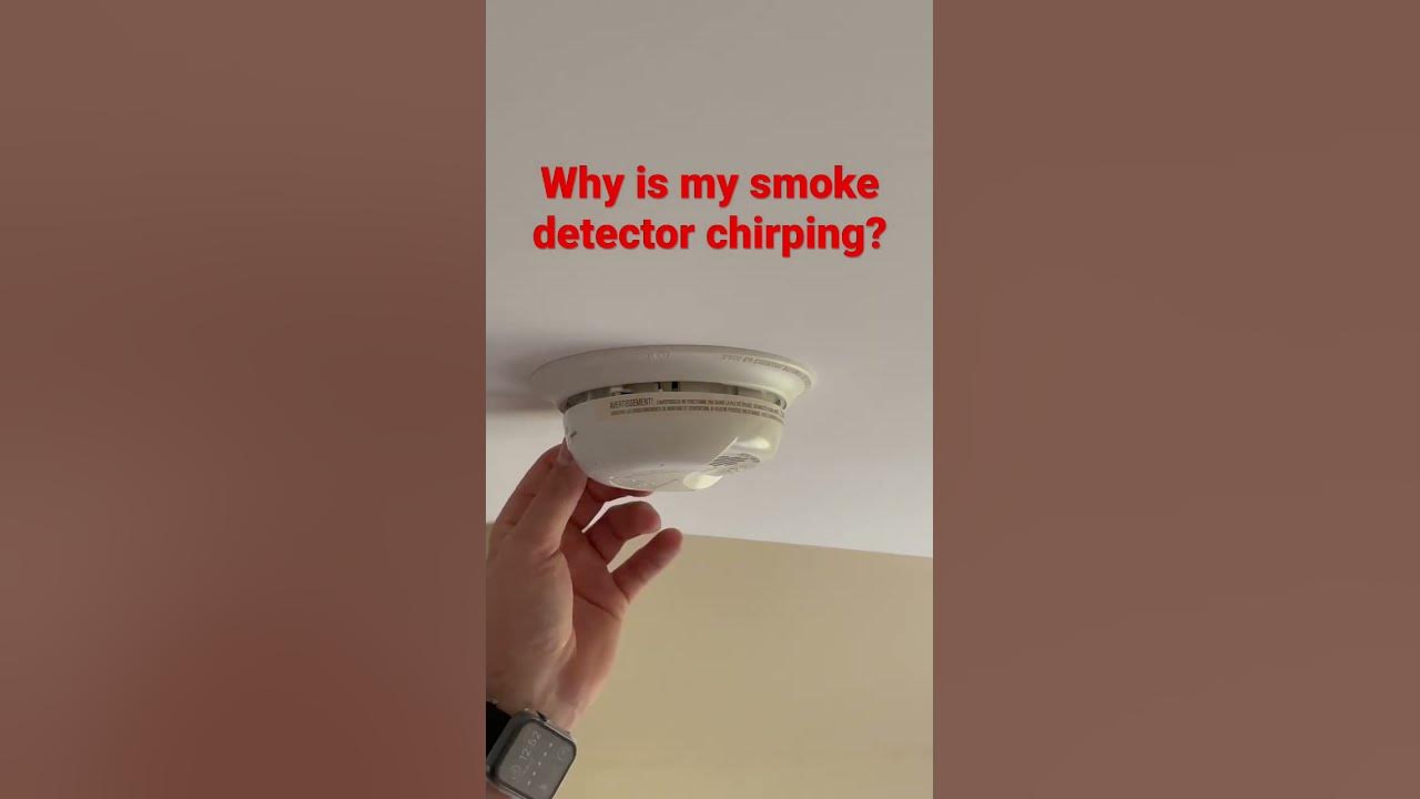 The most common reason your smoke detector is chirping