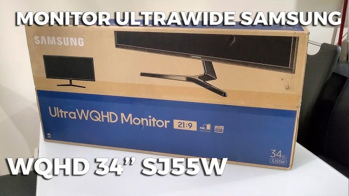 Samsung Monitor ultraancho de clase de 34 con pantalla ancha 21:9,  S34J552WQNXZA