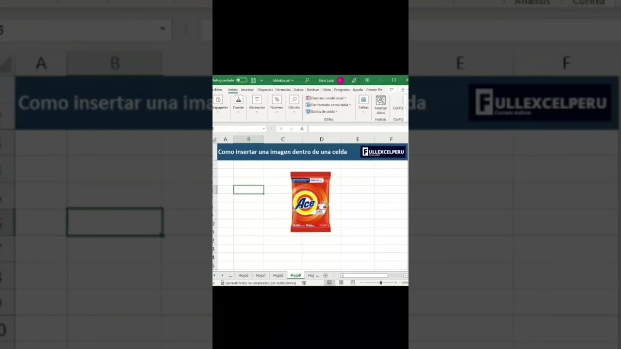 Cómo insertar una imagen dentro de una celda 