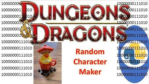 A D&D 5e Random Character Generator I made in Python (150 subscriber special)