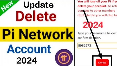Pi network account delete kaise kare l How to delete pi browser account ll Delete your Pi I