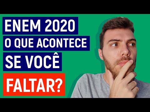 E SE FALTAR NO ENEM: Veja o que acontece caso você falte na prova [Enem 2020]