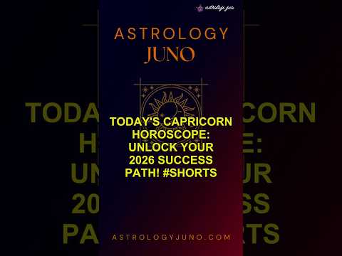 Today's Capricorn Horoscope: Unlock Your 2026 Success Path! #Shorts