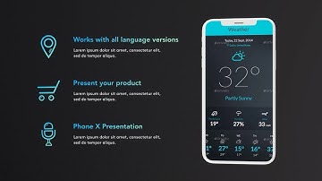 iPhone X App Presentation Promo - After Effects Template