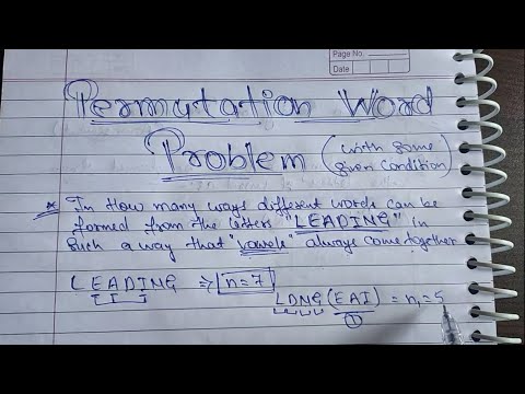 Permutations problem solving #2 | vowels come together | vowels not together | in hindi