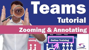 Hoe je schermannotaties tekent bij een presentatie in teams: zoom in op een bepaald deel van het ...