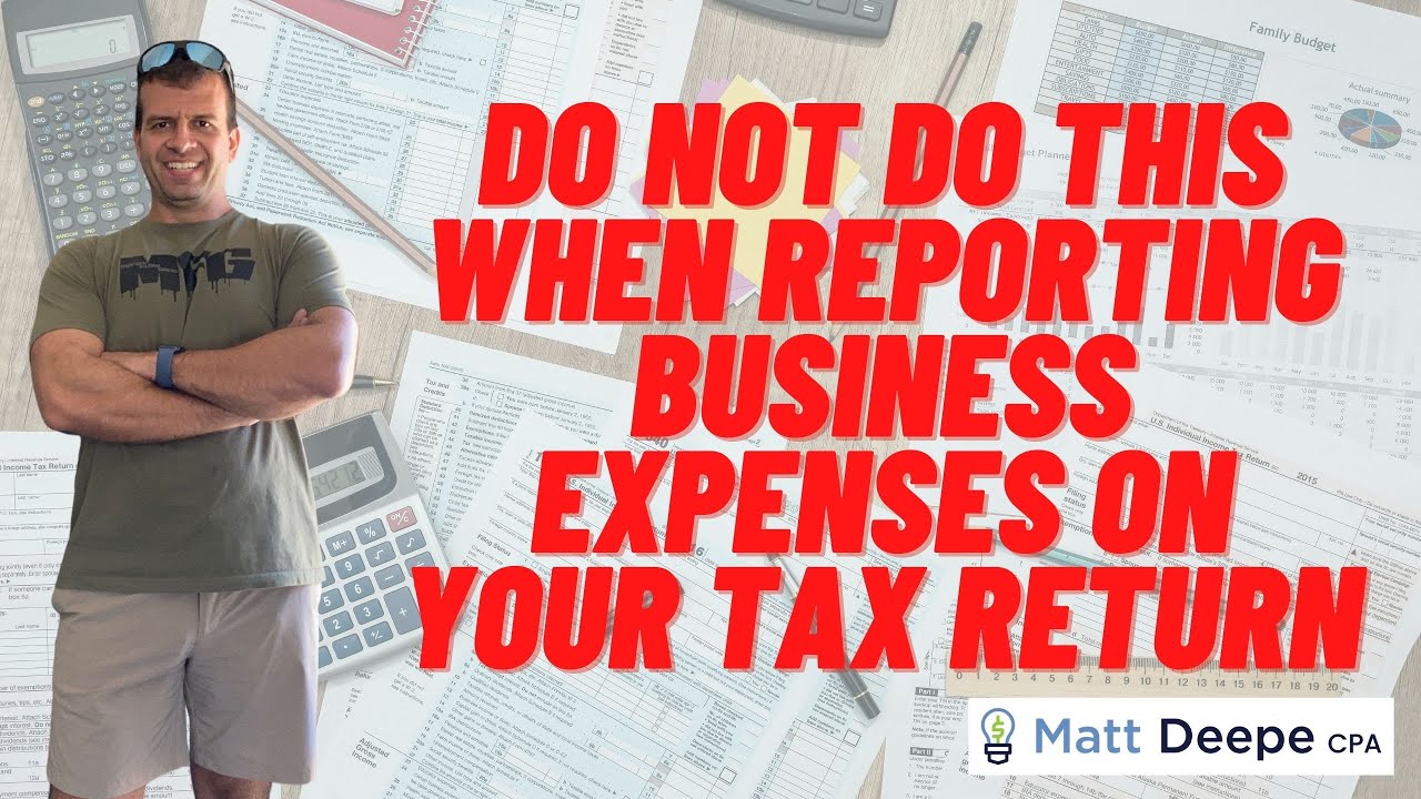 Do NOT Do this When Reporting Business Income On Your Tax Return