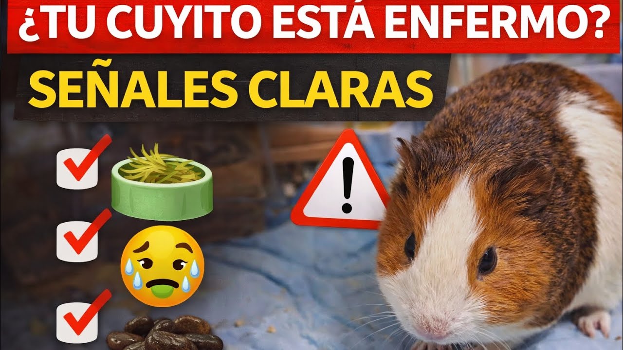 Si tu cuyito hace esto, podría estar enfermo 🐹