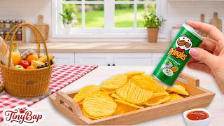 Making Miniature Crispy potato Pringles Recipe in Real | TinyBap ASMR Mini Cooking