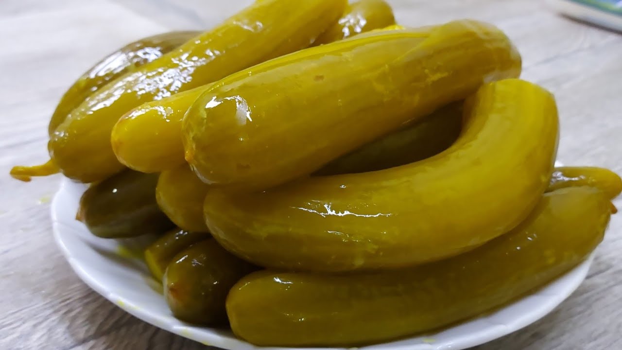 مخلل الخيار طرشي الخيار بطريقة المحلات