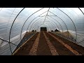 Building Beds in the Tunnel for our Deep Compost Mulch System No Till Strategy