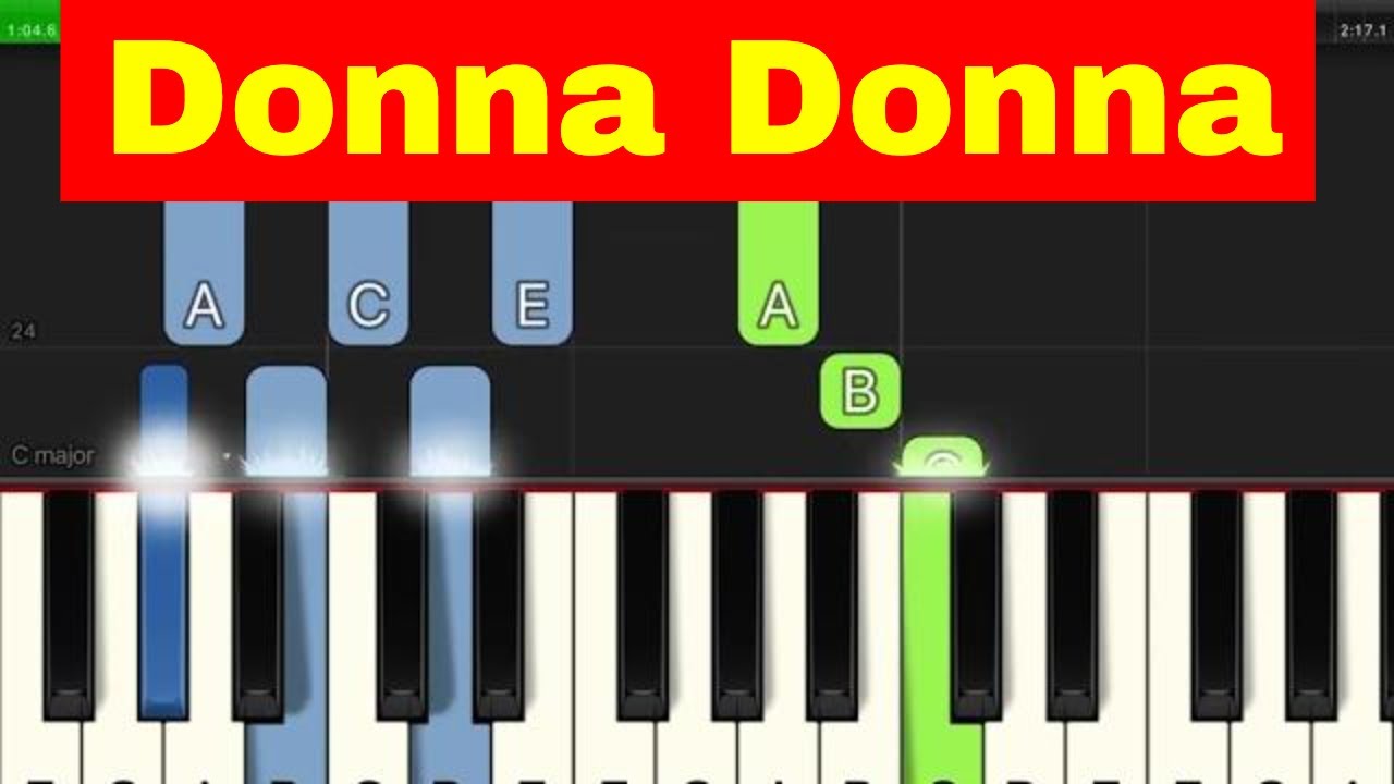 Donna Donna - Easy Piano Tutorial - YouTube