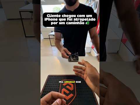 Customer Arrived At The Store With An IPhone 15 Pro That Had Been Hit By A Car And Was Completely