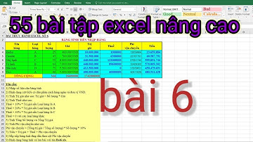30 bài tập excel nâng cao có lời giải bài 6
