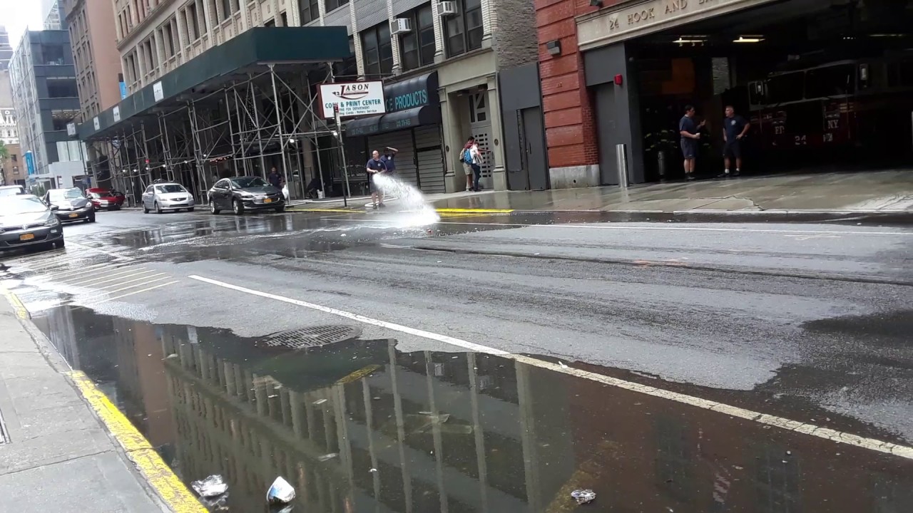 New York City upclose street cleaning, New York City style, July 4, 2017 2 YouTube