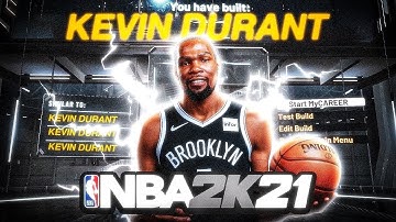 Best KEVIN DURANT BUILD | NBA 2k21 BEST STRETCH FOUR | UNSTOPPABLE  POWER IN 2K21 | shootin version