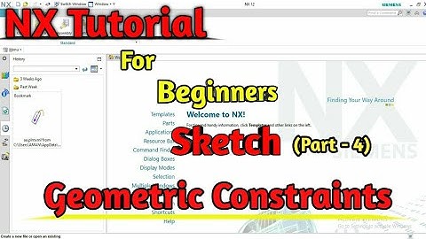 NX Tutorial for beginners part 4
