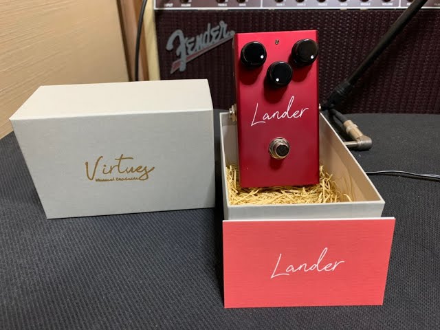 Lander ギターエフェクター 赤 virtues Lander ギターエフェクター 赤