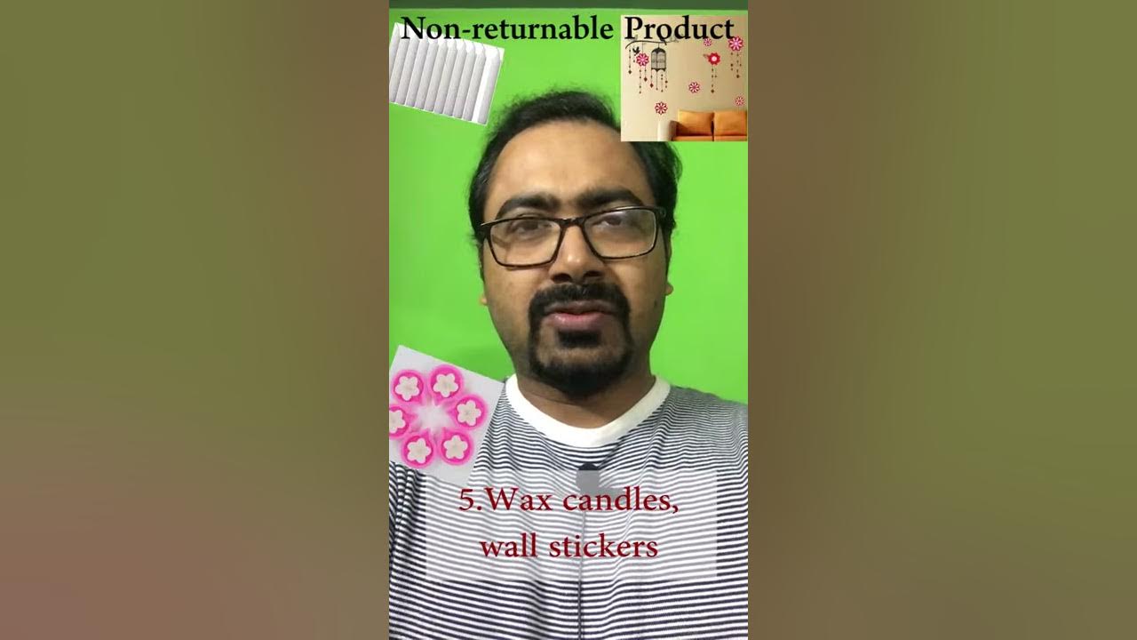 Non returnable product list on Amazon YouTube