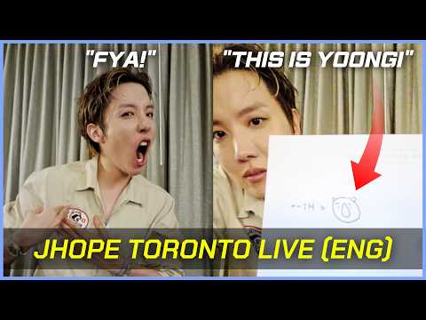 BTS j-hope Toronto Weverse Live (Translation & Reaction)