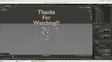 Blender 2.83 basic Rigid body Tutorial (with Cell Fracture!!) | In detail Steps in description!