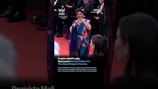 Marathi Culture Shines On The Cannes Red Carpet As Prajakta Mali Stuns In Traditional Look.
