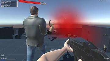 [Unity] Simple Zombie FPS Game Multiplayer Test 4