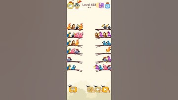 Bird sort color game level 623 #games #gameartdesign #gamedesign #gaming #gamelevel
