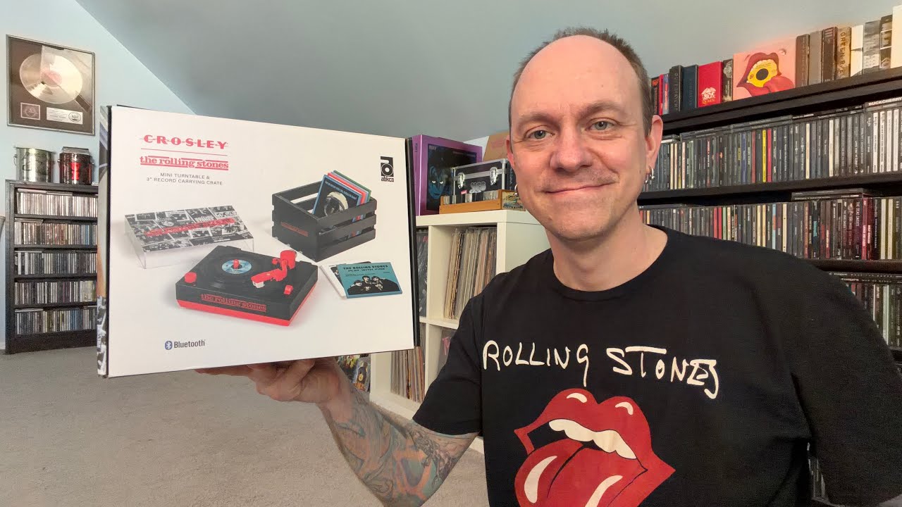 小さめ机ローリングストーンズパルプィクションジョニーロットン The Rolling Stones - Mini Record Player - Review & Unboxing - YouTube