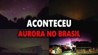 É ISSO QUE UMA TEMPESTADE SOLAR EXTREMA DE NÍVEL G5 PODE FAZER - AURORA NO BRASIL!