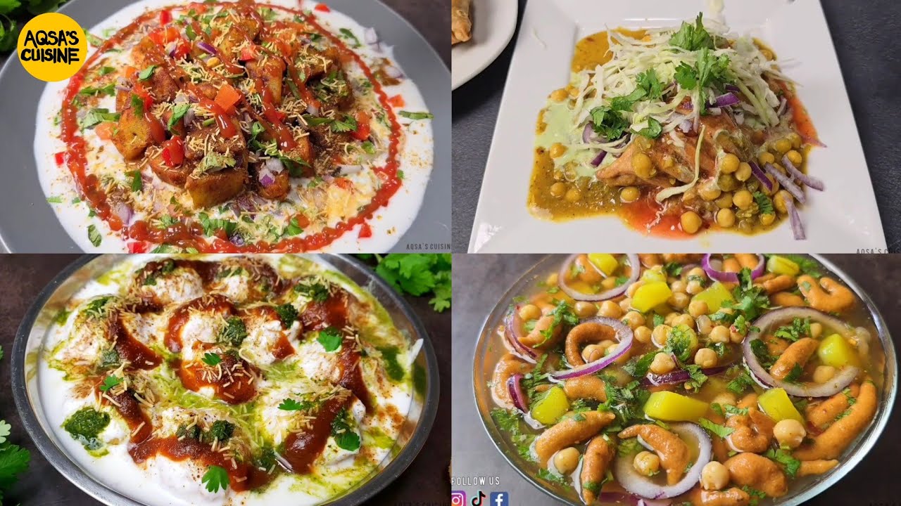 Самоса Чаат, Чана Чаат, Дахи Бхаллай, Пани Пхулки Чаат, Шакарканди Чаат от Aqsa's Cuisine