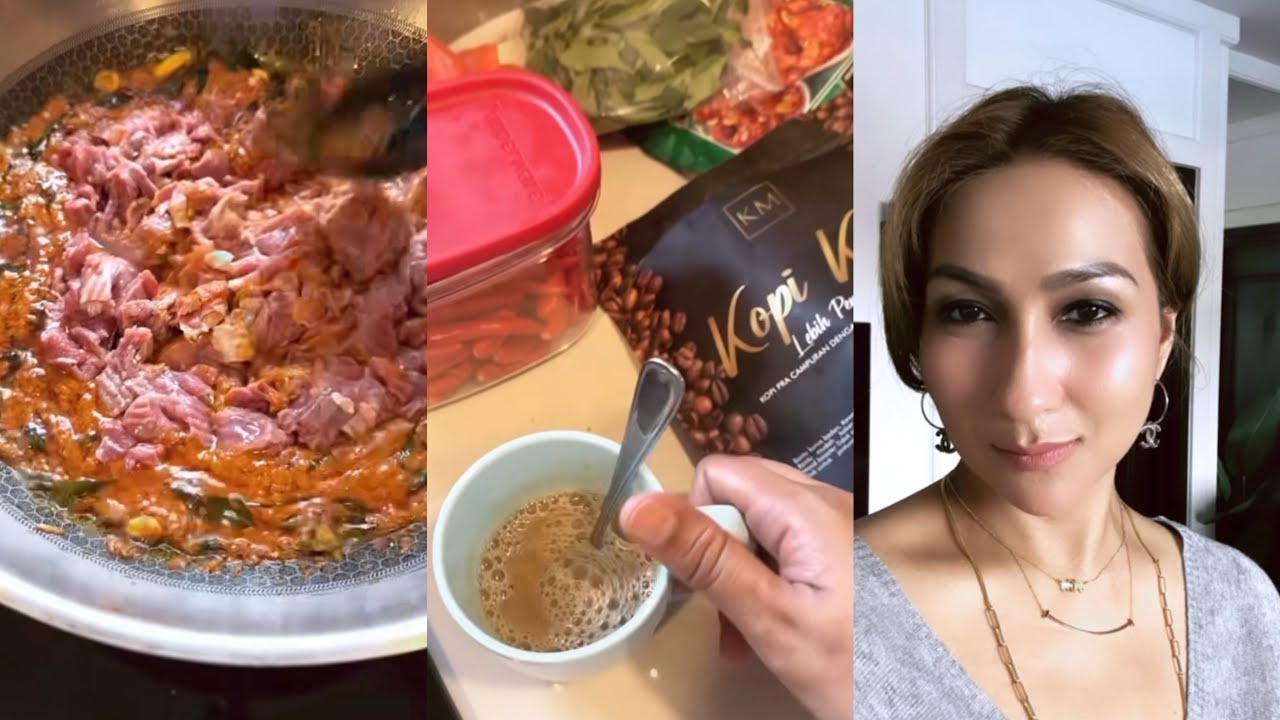 Kak Km,Siapkan semua barang baru happy nak masak jom kita masak daging Kari &ikan berlada💃
