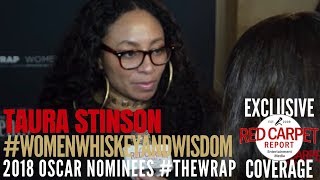 Taura Stinson interviewed at The Wrap's 2018 Women, Whiskey & Wisdom Oscar Nominee Party #WrapWomen