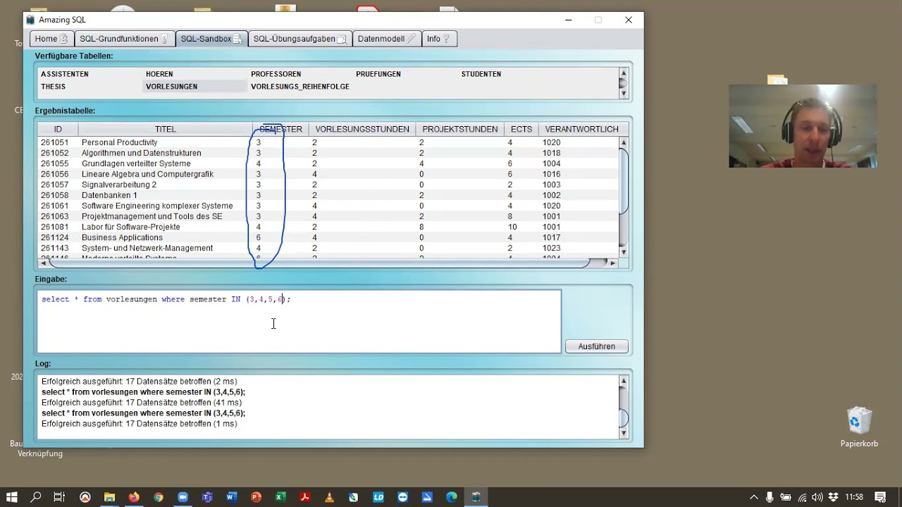 9 Teilmengenvergleich mit dem IN-Operator (SQL)