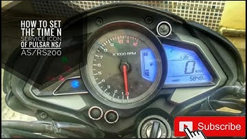 How To Reset Time, Trip, and Sarvice Reminder in pulsar/// RS200, NS200, AS200, NS160, AS150 🔥🔥