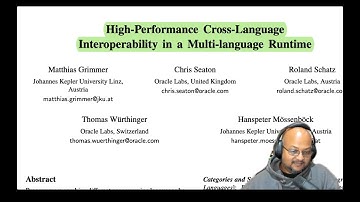 Read a paper: Cross-language interoperability using Truffle and Graal