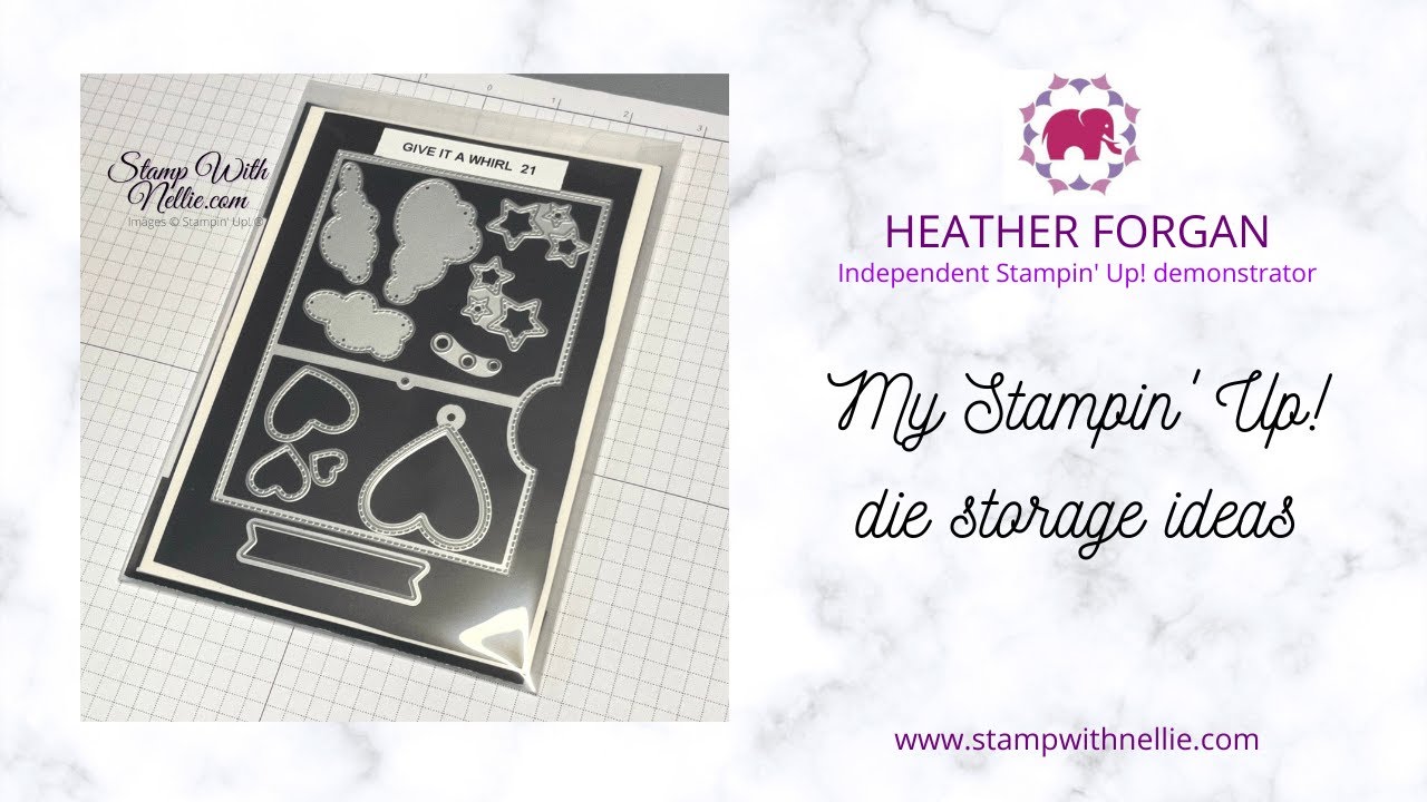 Organizing my Stampin' Up! Die Cuts - Patty Stamps