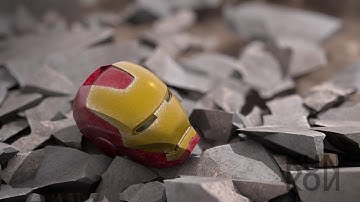 Maya Iron Man nParticle Test vfx - Arnold Render.