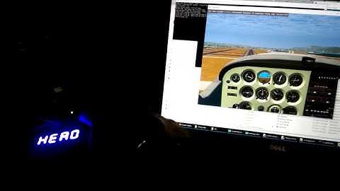 FlightGear Flight Simulator with external display