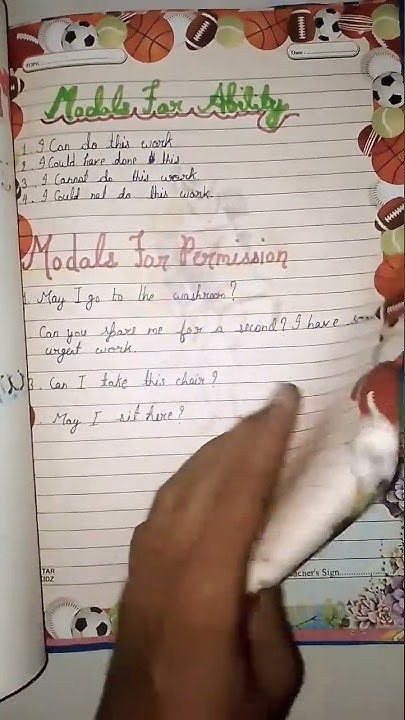 modals project file for english grammar 🥰 - YouTube