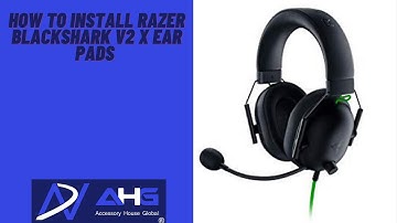 Razer Blackshark V2 X ear pad installation by AHG (Not Blackshark V2 or V2 Pro)