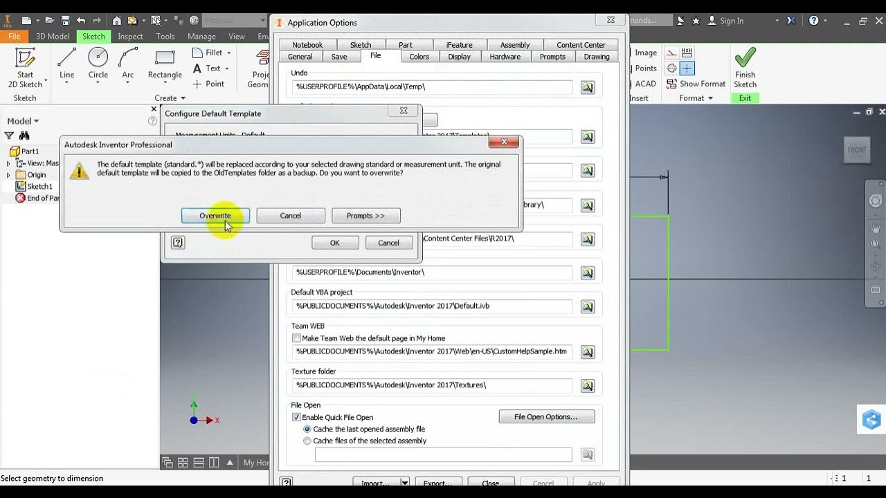 Inventor How to change Inches to mm YouTube