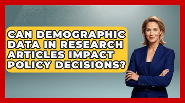 Can Demographic Data in Research Articles Impact Policy Decisions? | Demographic Data Answers News