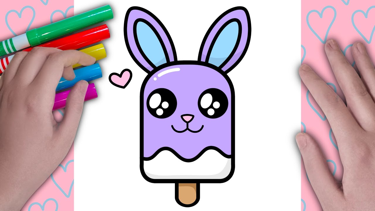 How To Draw A Bunny Rabbit Ice Cream