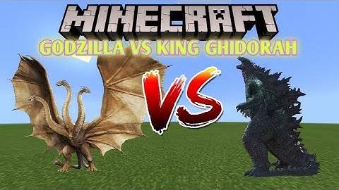 Godzilla vs King Ghidorah!!! || Minecraft Mob Battle ||
