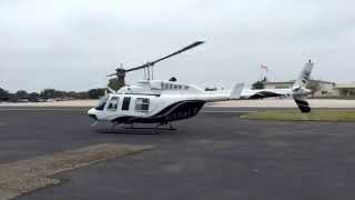 Bell 206 Long Ranger startup and departure
