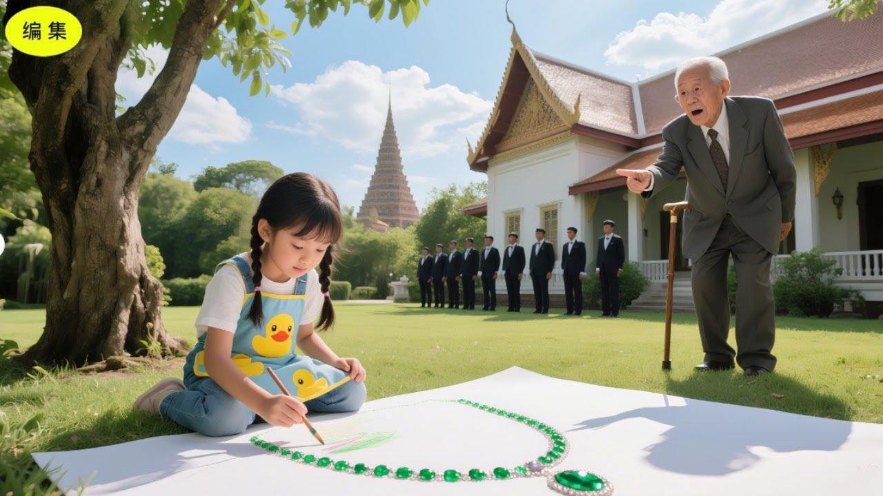 メイドの5歳の娘が庭で宝石をデザインしていたところ、CEOが首のペンダントに気づき…？彼女は行方不明だった孫娘だった！運命がここで逆転した！#ceo